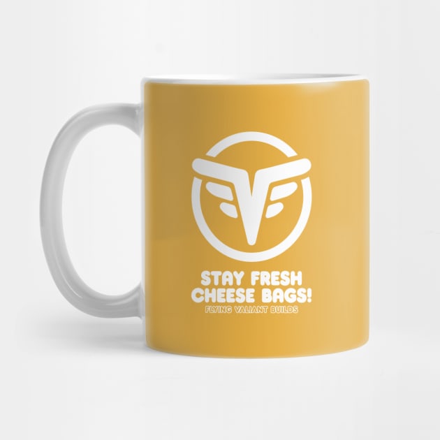 Stay Fresh 70's Style (White on Orange) by jepegdesign